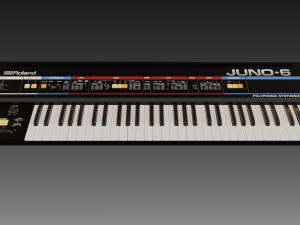 roland juno 6 synthesizer 3D मॉडल