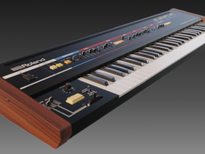 roland juno 6 synthesizer 3D मॉडल