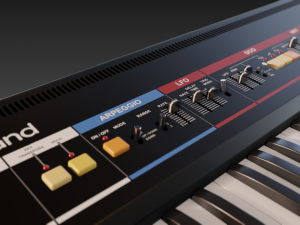 roland juno 6 synthesizer 3D मॉडल