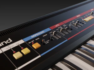 roland juno 6 synthesizer 3D Model