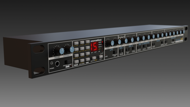 novation bassstation synthesizer 3Dモデル .c4d .max .obj .3ds .fbx .stl .blend 