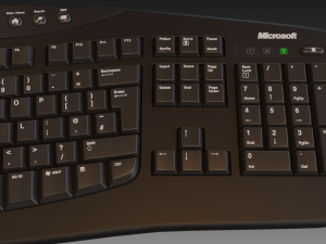 microsoft keyboard Modelo 3D