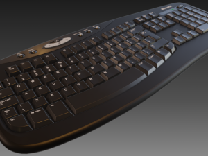 microsoft keyboard Modelo 3D