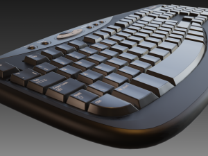 microsoft keyboard Modelo 3D