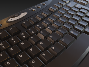microsoft keyboard Modelo 3D