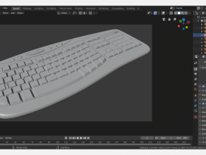 microsoft keyboard Modelo 3D