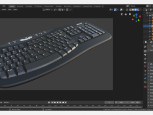 microsoft keyboard Modelo 3D