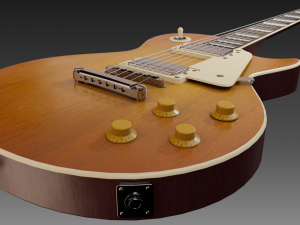 les paul guitar 3D मॉडल