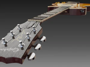 les paul guitar 3D Model