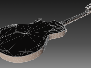 les paul guitar Modèle 3D