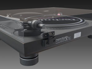 technics 1210 mk2 turntable Modèle 3D