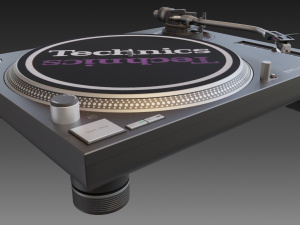 technics 1210 mk2 turntable Modèle 3D