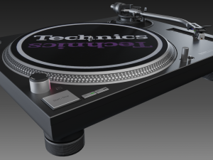 technics 1210 mk2 turntable Modèle 3D