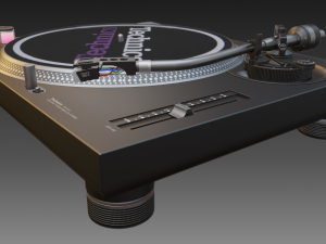 technics 1210 mk2 turntable Modèle 3D