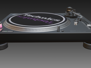 technics 1210 mk2 turntable Modèle 3D
