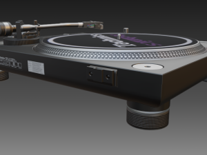 technics 1210 mk2 turntable Modèle 3D