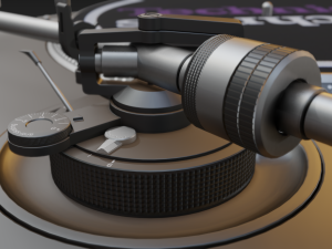 technics 1210 mk2 turntable Modèle 3D