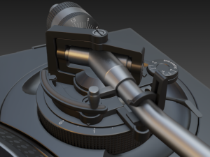 technics 1210 mk2 turntable Modèle 3D