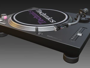 technics 1210 mk2 turntable 3D Model