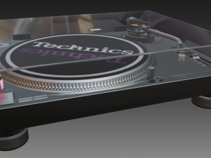 technics 1210 mk2 turntable Modèle 3D