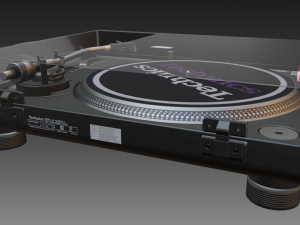 technics 1210 mk2 turntable Modèle 3D