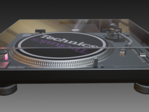 technics 1210 mk2 turntable Modèle 3D