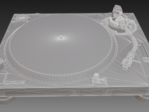 technics 1210 mk2 turntable Modèle 3D