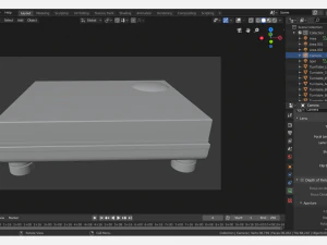 technics 1210 mk2 turntable 3D Model