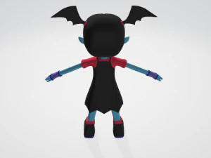 vampirina 3d rigged textured 3D Model