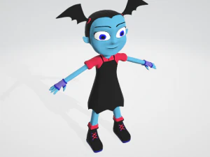 vampirina 3d rigged textured 3D Model