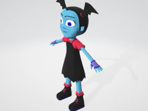 vampirina 3d rigged textured 3D Model