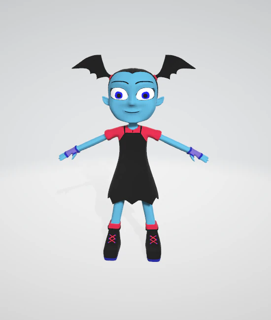 vampirina 3d rigged textured 3D Model .c4d .max .obj .3ds .fbx .stl .blend