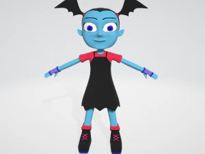 vampirina 3d rigged textured 3D Model