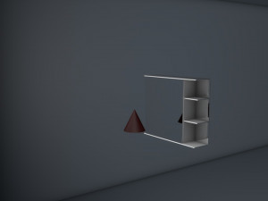 locker with mirror Modelo 3D