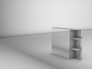 locker with mirror Modelo 3D
