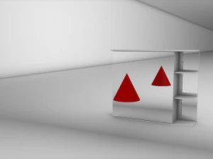 locker with mirror 3D Model