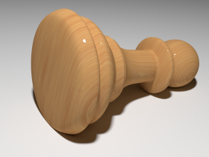 chess pawn piece Model 3D