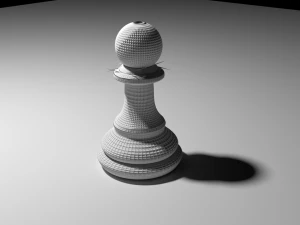 chess pawn piece 3D Model