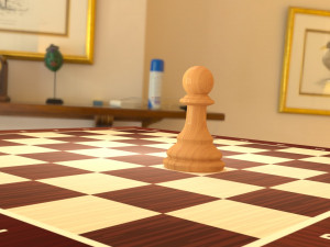 chess pawn piece Model 3D