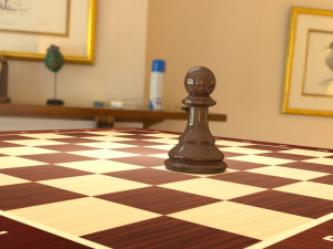 chess pawn piece Model 3D