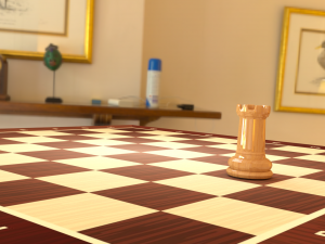 chess rook piece 3D 모델