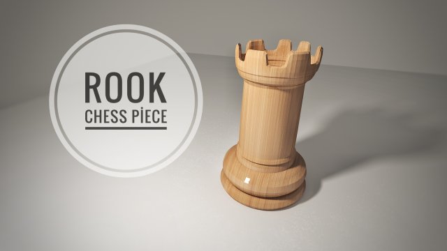 chess rook piece 3D 모델 .c4d .max .obj .3ds .fbx .stl .blend 