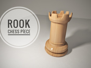 chess rook piece 3D Model