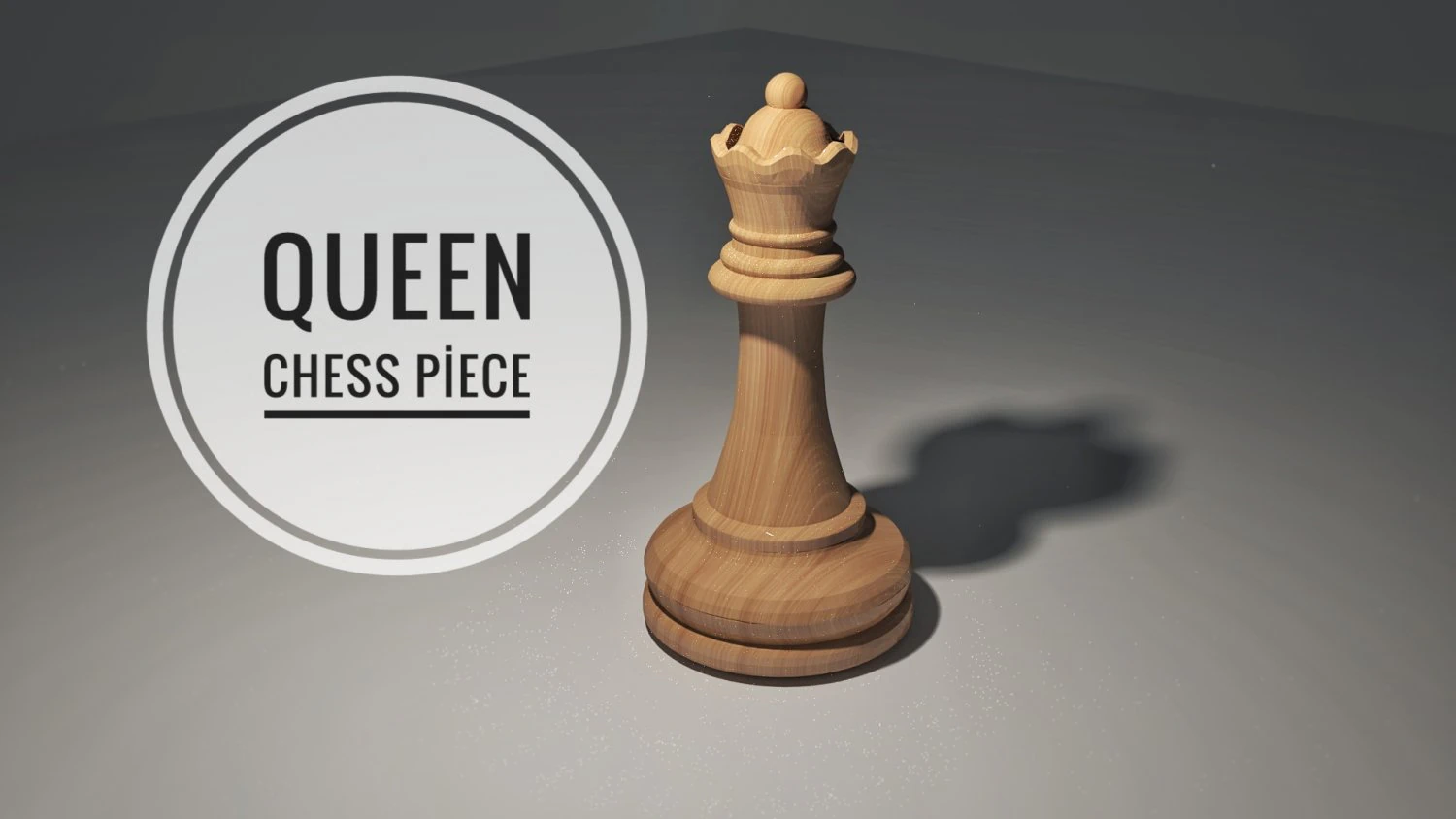 chess queen piece 3D Model .c4d .max .obj .3ds .fbx .stl .blend 