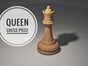 chess queen piece 3D Model