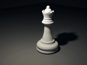 chess queen piece Model 3D