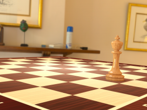 chess king piece Model 3D