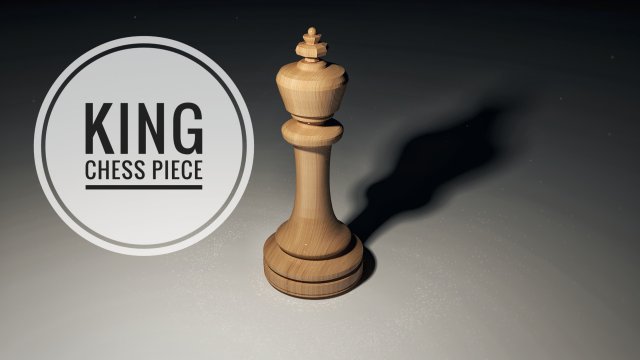 chess king piece Model 3D .c4d .max .obj .3ds .fbx .stl .blend 