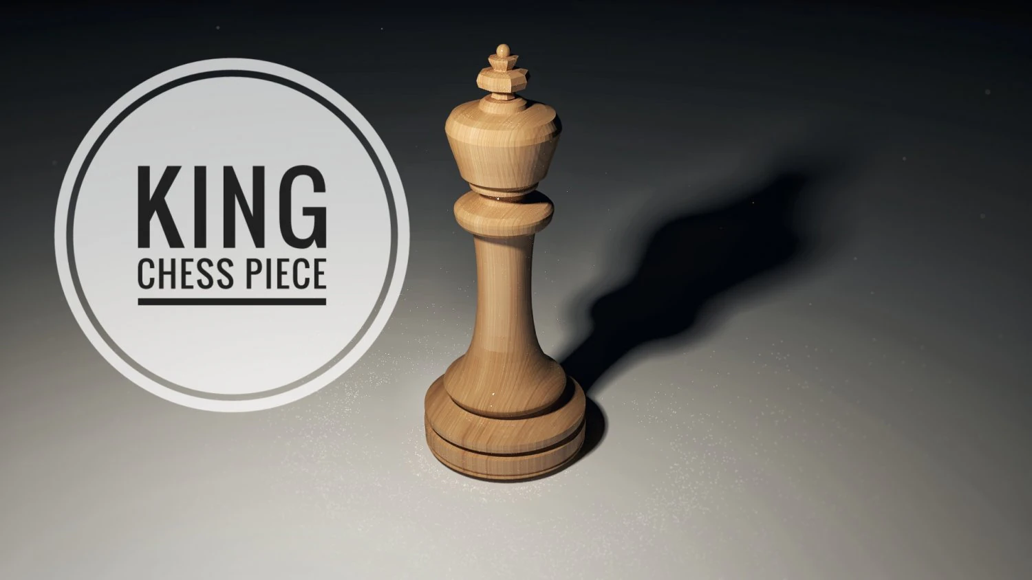 chess king piece 3D Model .c4d .max .obj .3ds .fbx .stl .blend 