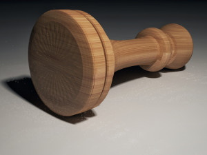 chess king piece Model 3D